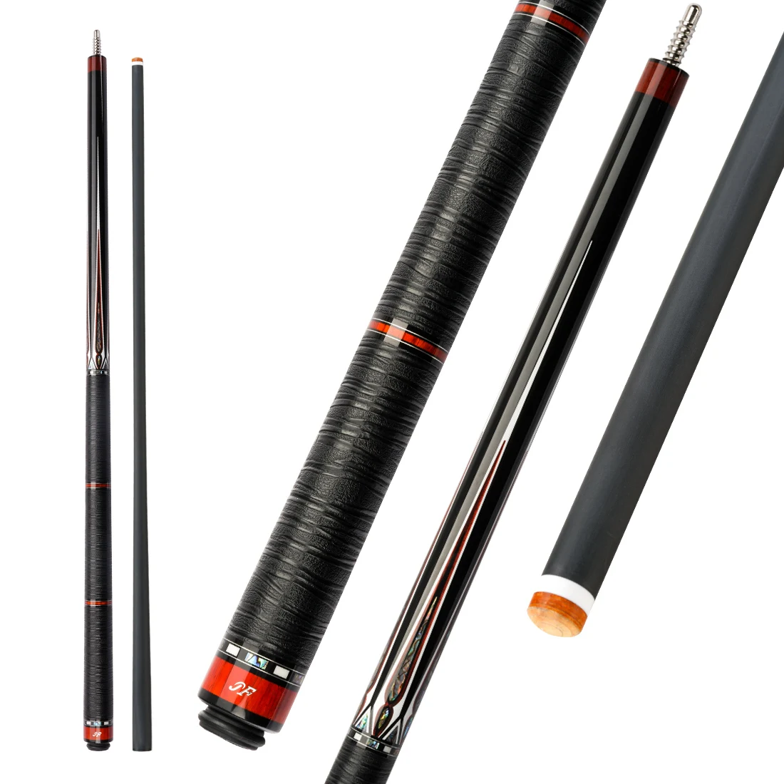 JFLOWERS Cue JF20-21 12.5mm Carbon Fiber Pool Cue Stick - Low