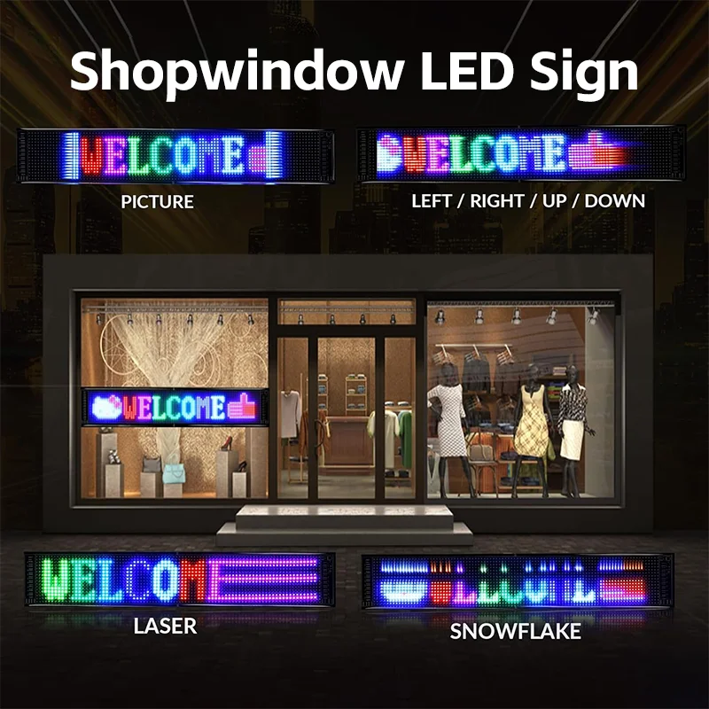 High Resolution LED Sign Scrolling Message Neon Digital Display Board for Shopping Mall Elevator Electronic Illuminated