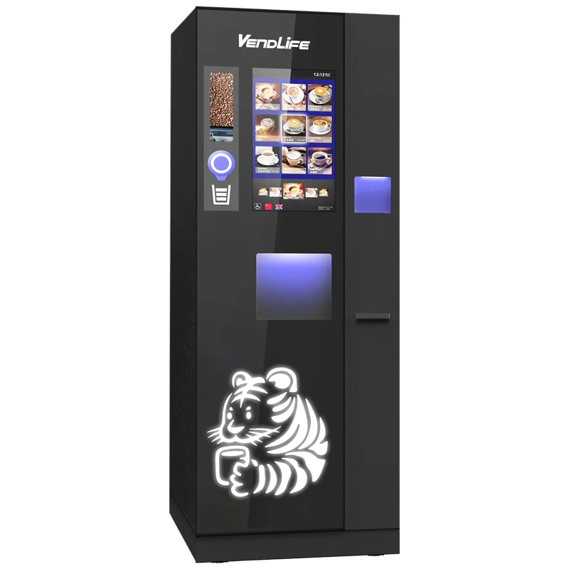 Newly Commercial Freshly Grinding Vending Cold And Hot Coffee Machine Fully Automatic for Public Place