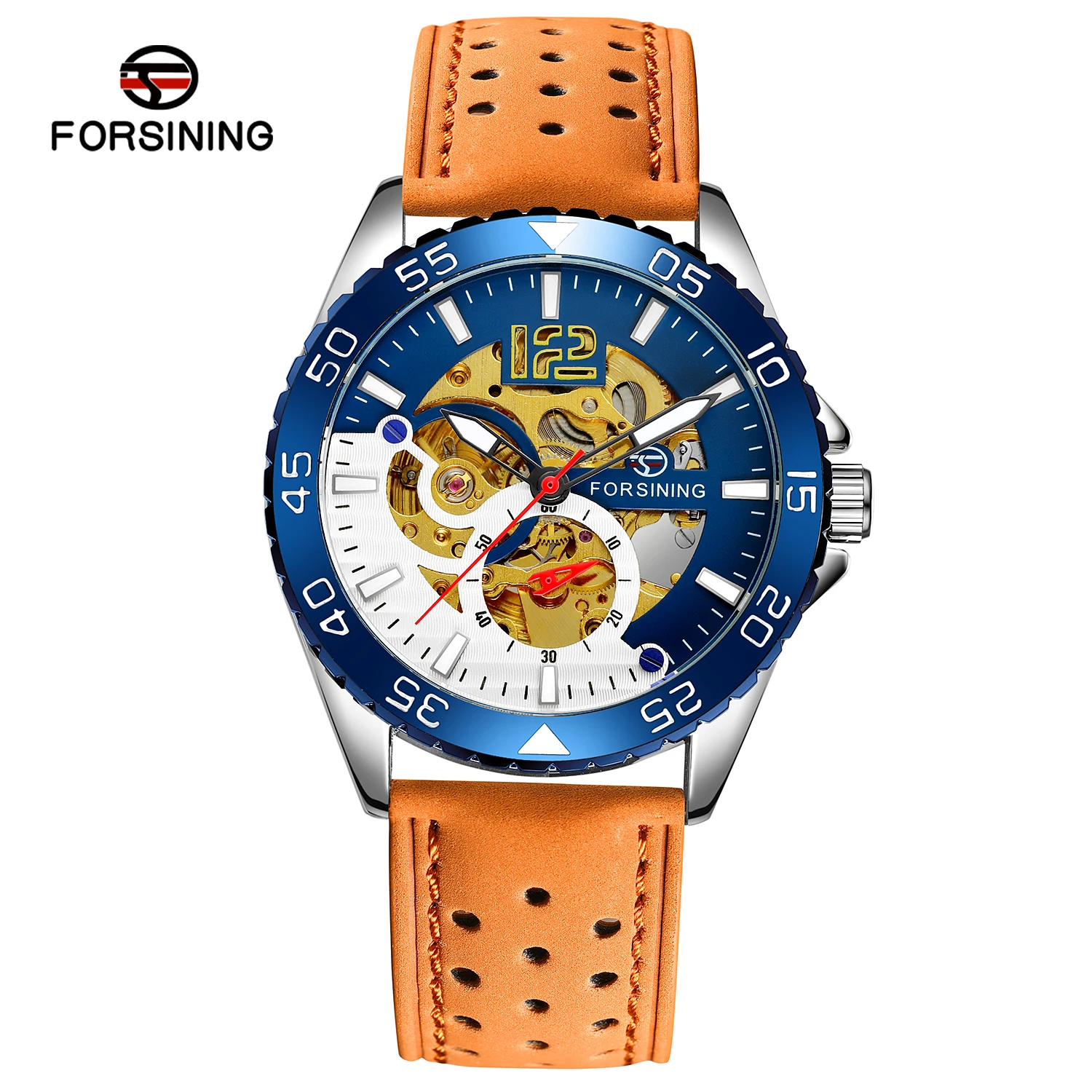 Forsining Factory Design Ceasuri Fast Shipping Boy Gift Decoration Automatic Watches Mens Luxury Mechanical Skeleton Wrist Watch