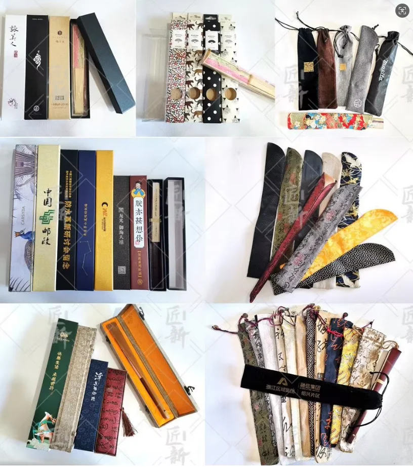 Customizable Bamboo Carved Painted Hand Fan for Home Decoration and Business Gift
