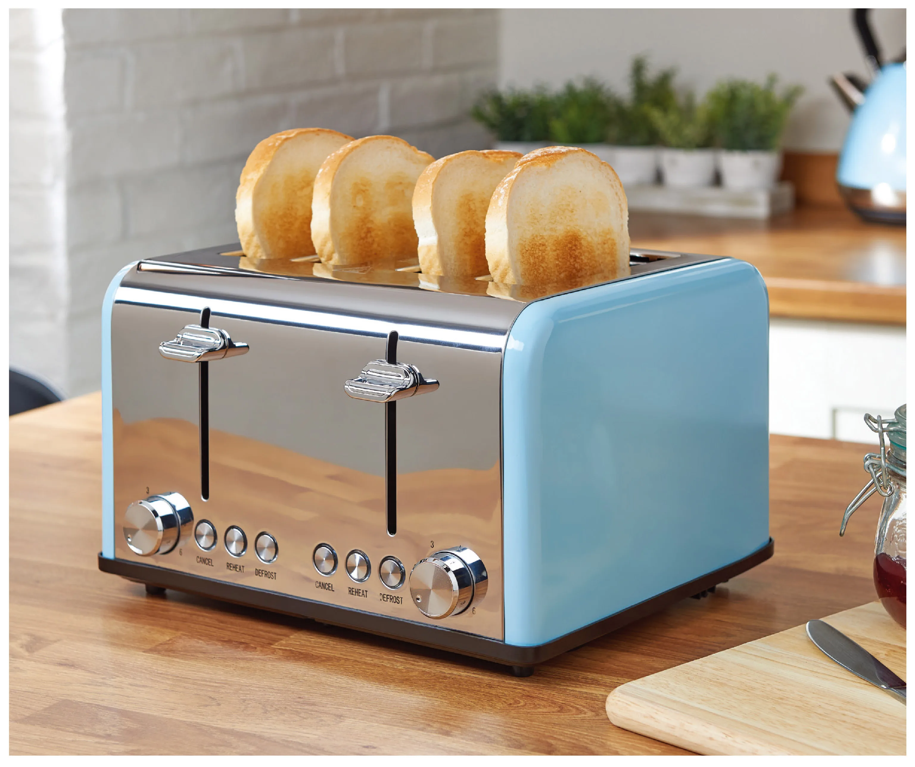Slice Stainless Steel Retro Toasters Perfect for Breakfast