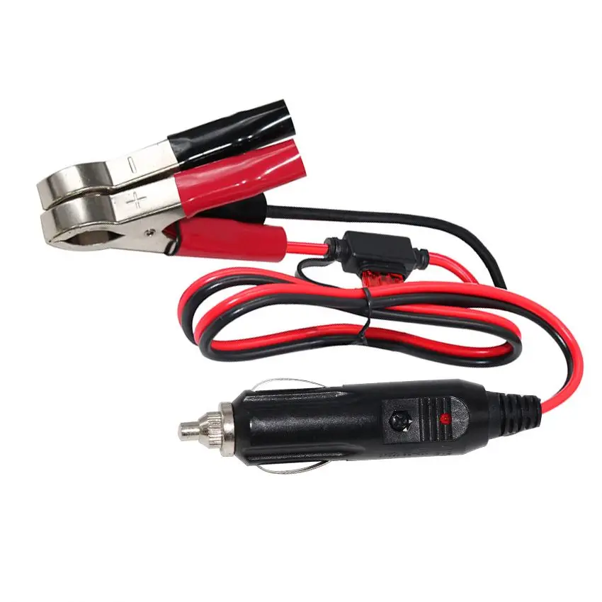 Wholesale 12 Volt Cigar Black Red Spt-2 16Awg Wires Battery Clamp Cigarette  Cable Car Lighter Plug To Alligator Clips From
