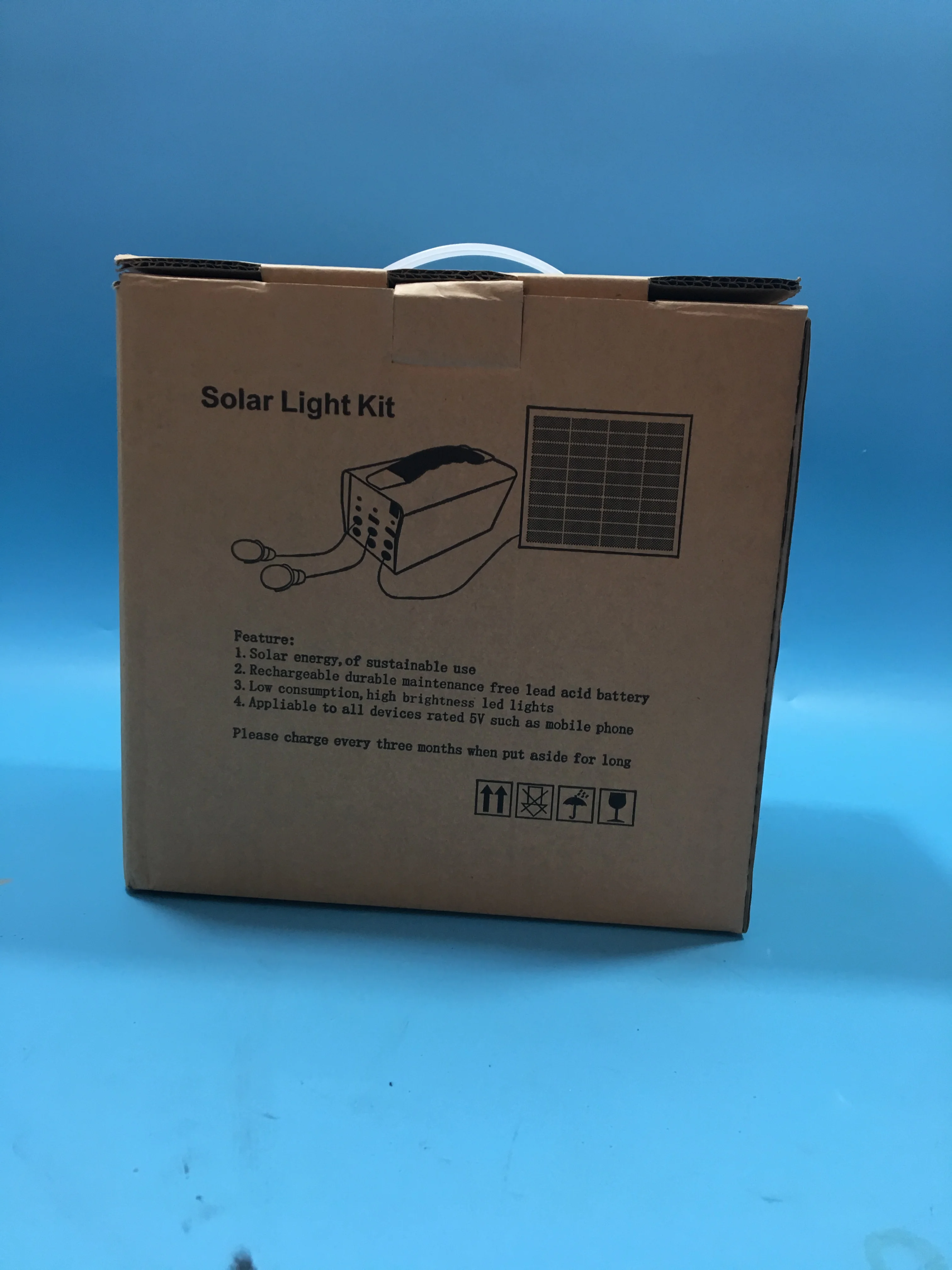 Highly quality 12.8V solar panel system portable sunpower kit for household dxternal battery charger for battery from China supplier