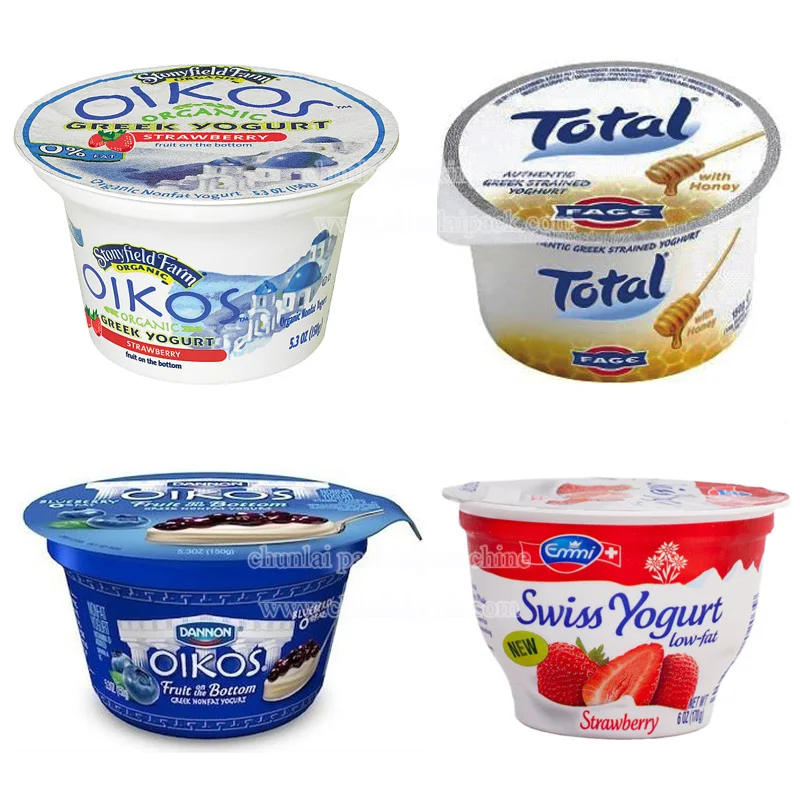 Rotary Type Disposable Ice Cream Paper Gelato Cups Filling And Sealing