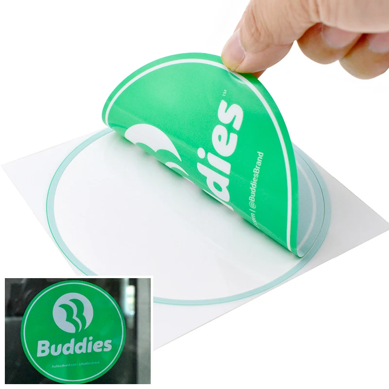 Custom Printed Decal Removable No Glue Static Cling Glass Door Window