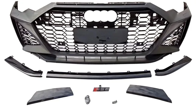 Front Bumper With Grill For Audi A6 C8 High Quality Front Body Kit For ...