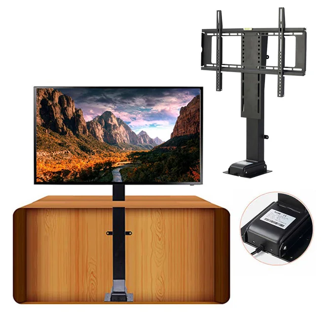 Motorized Remote Controlled Electric Dropdown Tv Lift Mechanism for Bed Desk