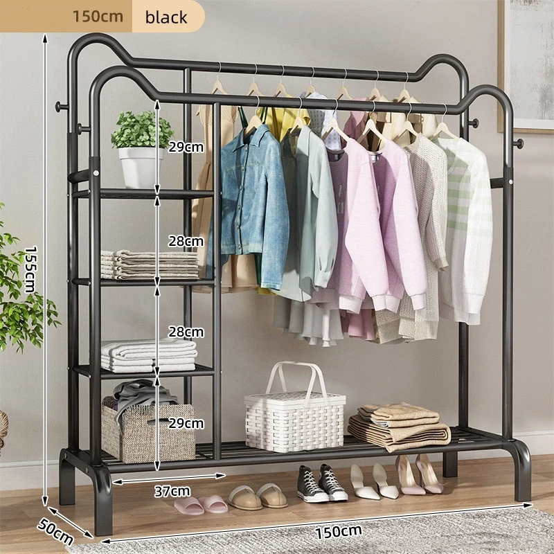 Wholesale Heavy-Duty Modern Metal Movable Clothes Rack Organizer for ...