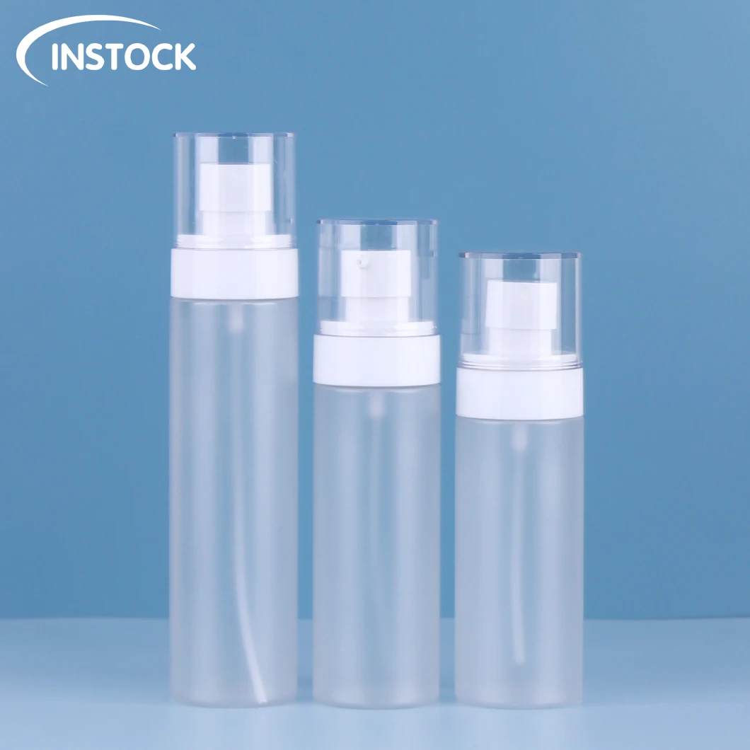 PETG Plastic Lotion Bottle Custom Skincare Container Fancy Packaging Luxury Spray Bottle With Pump