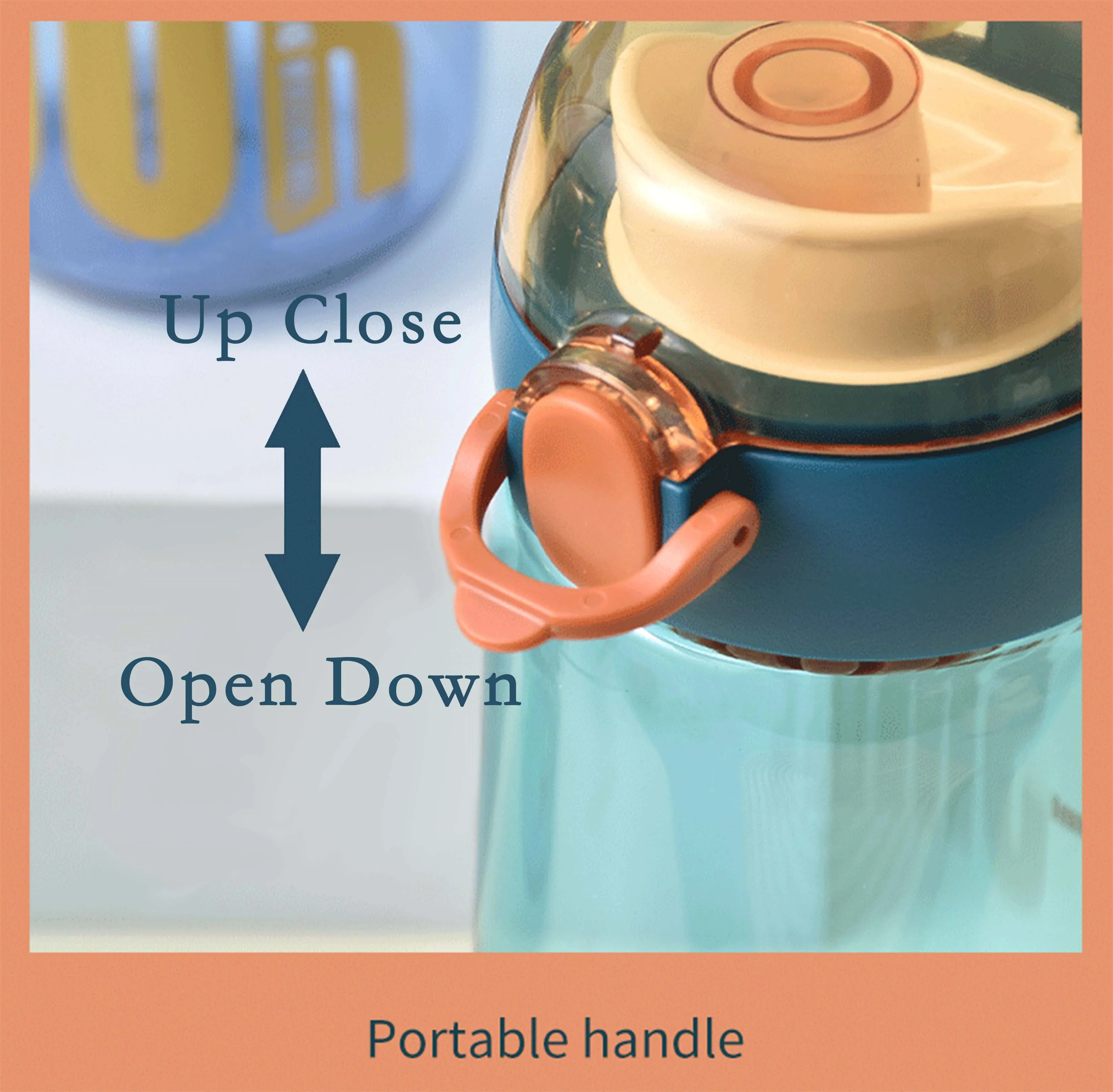 High-Temperature Resistance Portable Plastic Water Bottle Large Capacity Direct Drinking for Students Children Adults Gym Travel