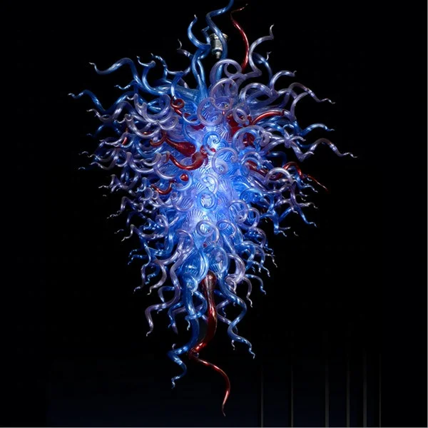 Изготовленные на заказ декоративные вручную выдувные люстры из прозрачного стекла