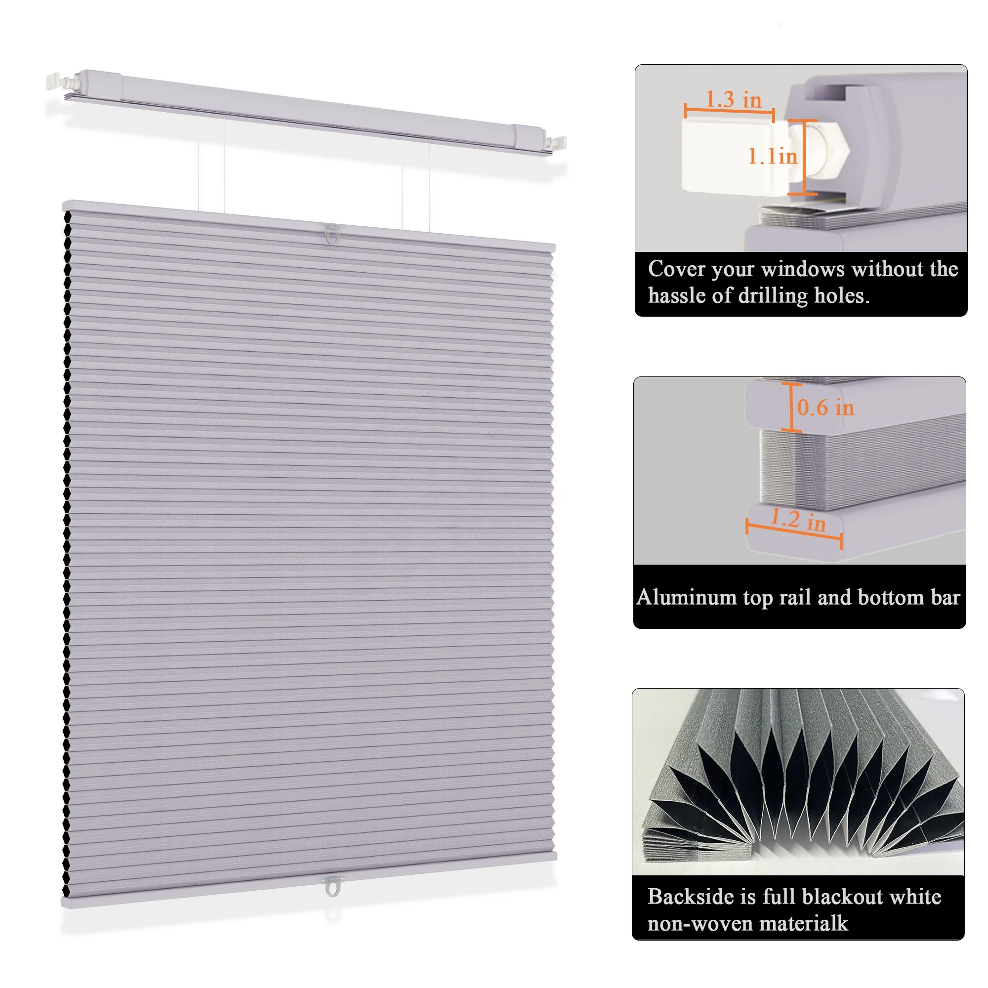 China Custom Cheap Horizontal Window Soundproof Honeycomb Blinds
