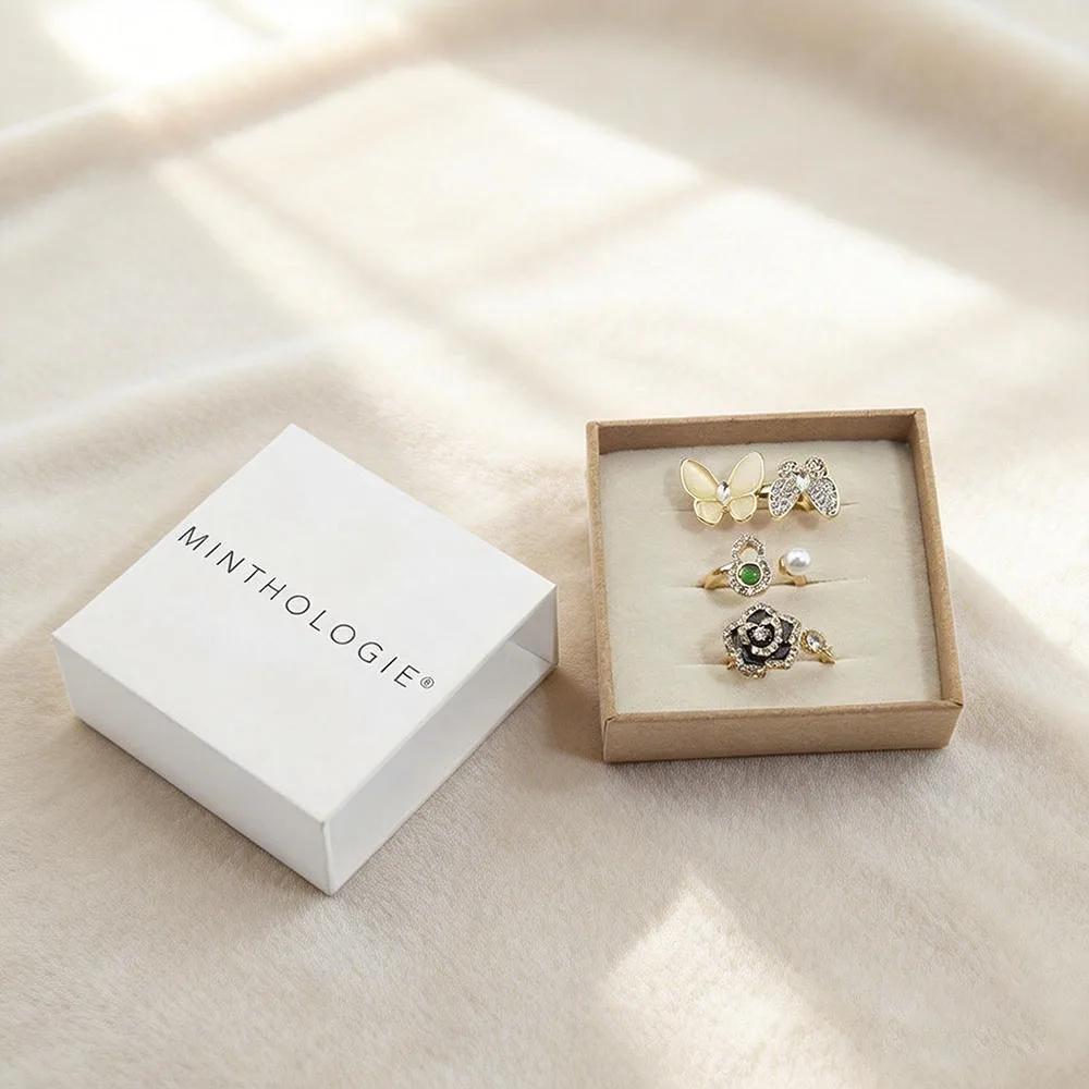 Wholesale Custom Jewelry Boxes | Recycled White Fashion Packaging for Bracelets & Small Accessories