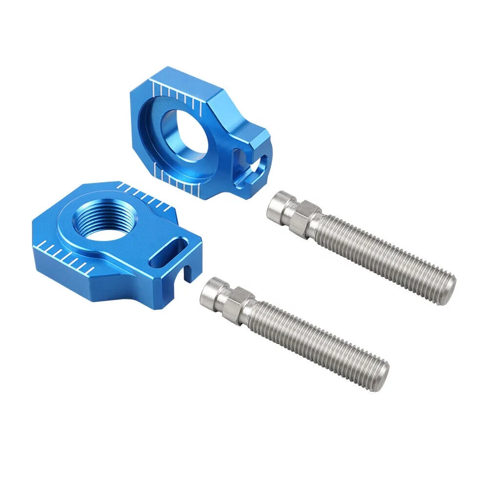BJMOTO Motorcycle CNC Rear Axle Spindle Chain Adjuster Blocks For DUK E 390 250 - Foto 8