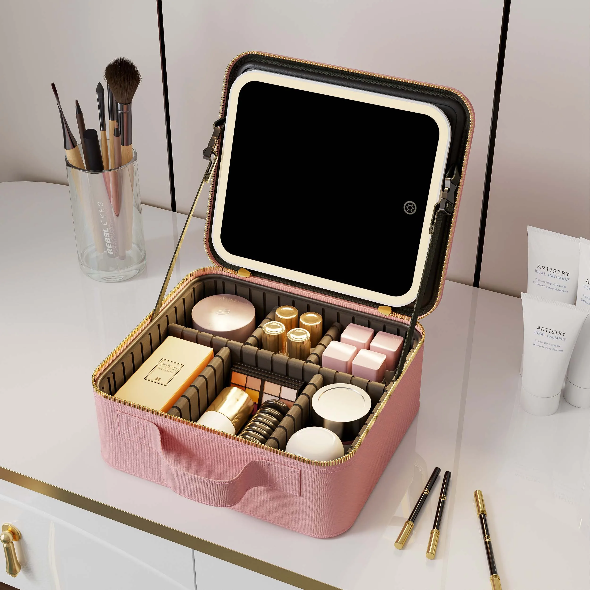 amazon makeup tackle box The Organizer Travel Bag Everyone is Buying (Plus a Comparison of the Sizes) The SHANY Carry All Makeup Train Case is a durable and portable aluminum makeup train case that comes with a variety of stylish / high quality makeup that best fits your on Makeup Storage Amazon Makeup Train