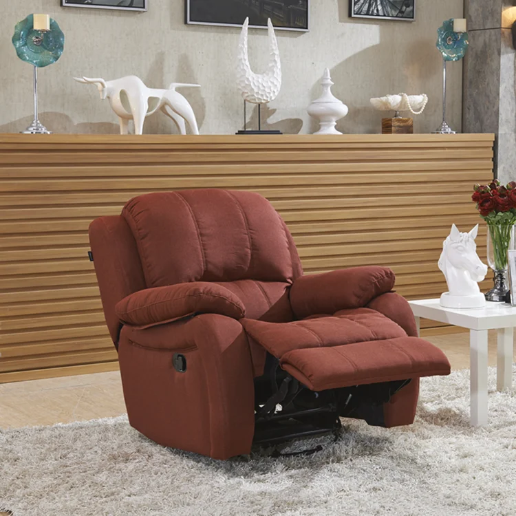 Multi Functional Fabric Single  Recliner Rocking Recliner Chair Modern Living Rooms Fabric Recliner Sofa Set