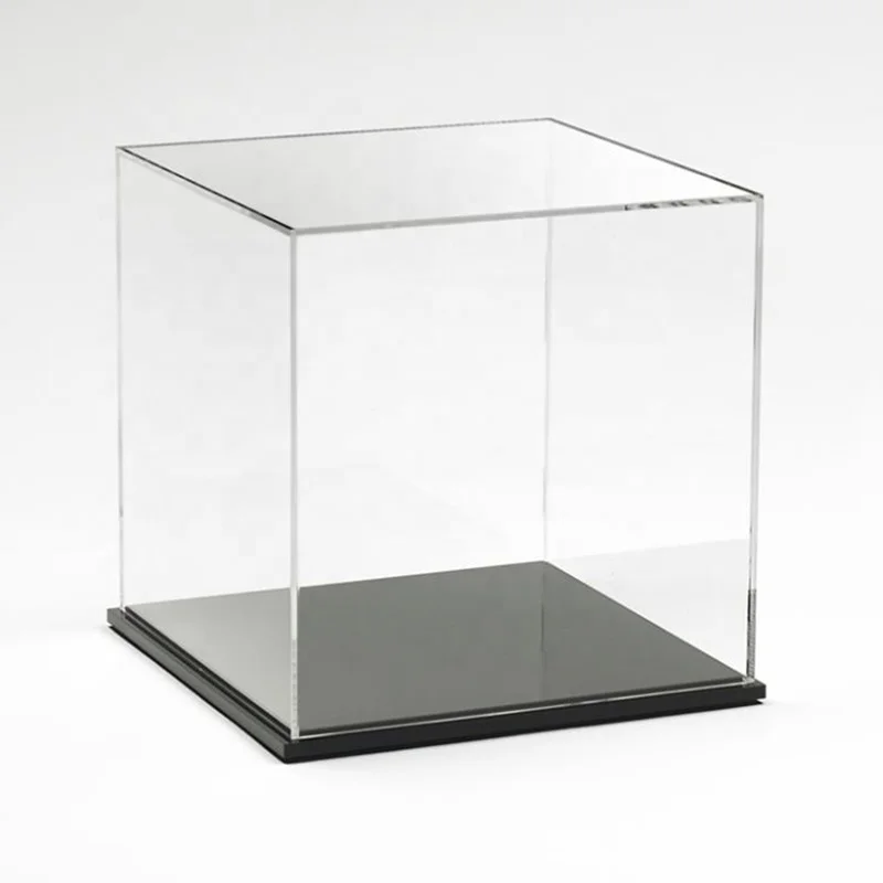 Custom Square UV Protected Clear Storage Case Golf Baseball Basketball Football Soccer Transparent Cube Acrylic Ball Display Box