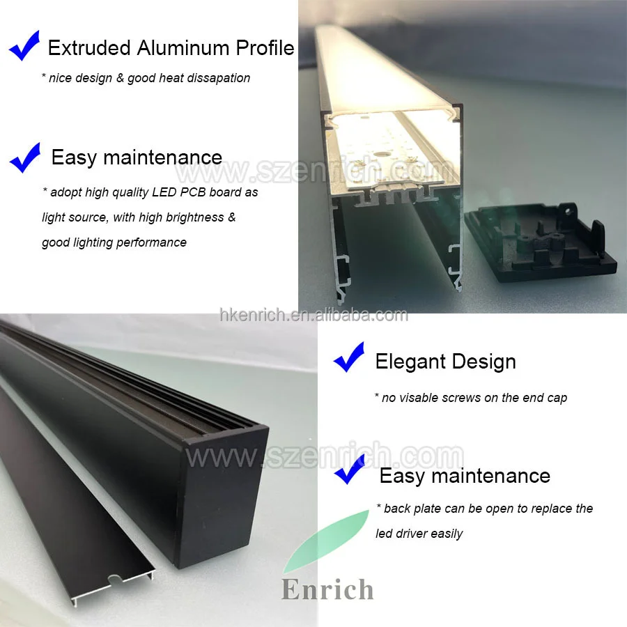 4FT Linkable LED Linear Light 40W - Dimmable, 4000lm, CCT Selectable ...