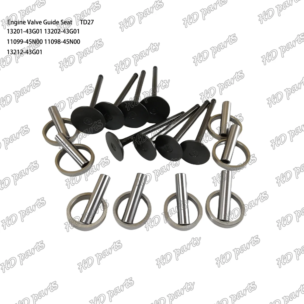 TD27 Valve Seat Guide 13201-43G01 13202-43G01 11099-45N00 11098-45N00 13212-43G01 Suitable for Nissan Engine Parts