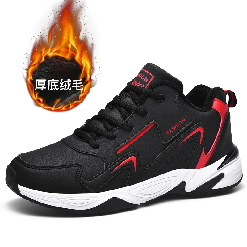 Cemented TPR Outsole Winter With Plush Shoes Quanzhou Winter Sport Shoes for Man