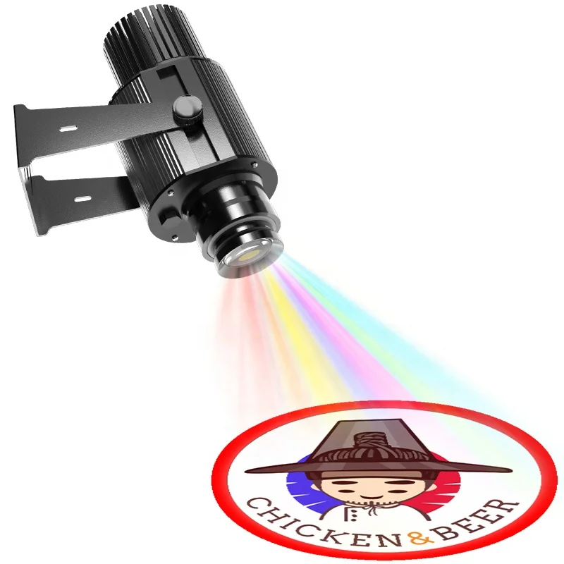 60W Regular Static Style Advertising Logo Projector With Remote Control Waterproof LED Gobo Projection Light