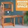 NZ609 Pull-out Pine Wood Bathroom Stool