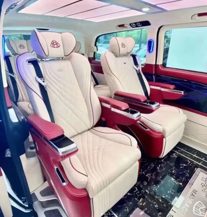 Auto Conversion Luxury Car Seats For Alphard Van Minibus W447 Recliner
