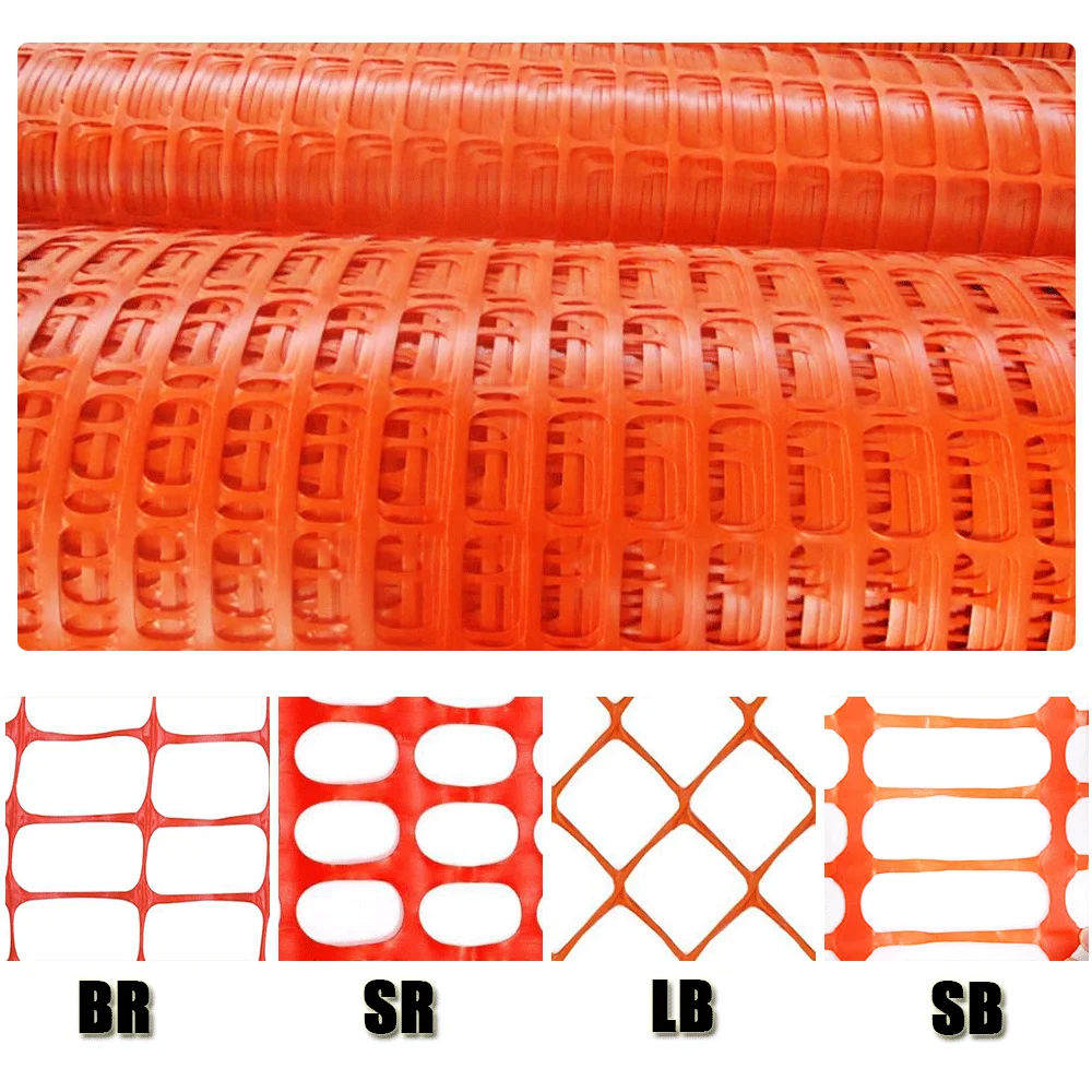 80gsm Safety Fence Orange 1.5m Heat Treated Plastic Frame Mesh for Farm and Construction factory