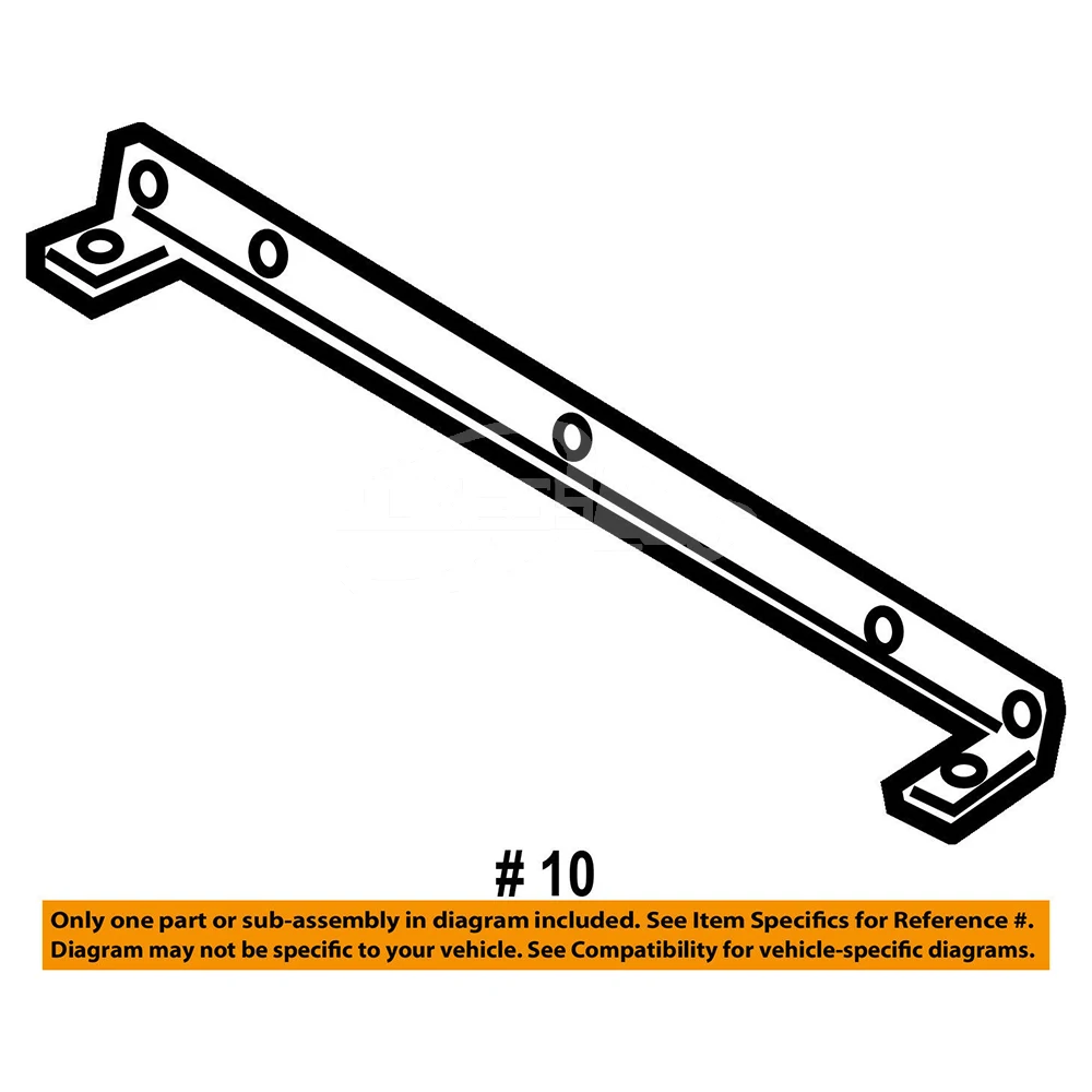 AL3Z17754B AL3V17W996AB Small Right Front Bumper Bracket for Ford F-15... — 2