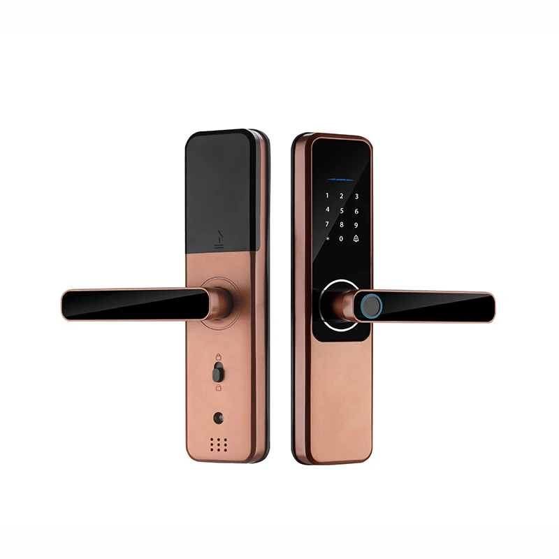 S802 Smart Fingerprint Password Door Lock Tuya TTLock App Remote Control Keyless Smart Lock Door for Home Office