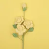 Snow Five3Head Barbie rose branch-Yellow