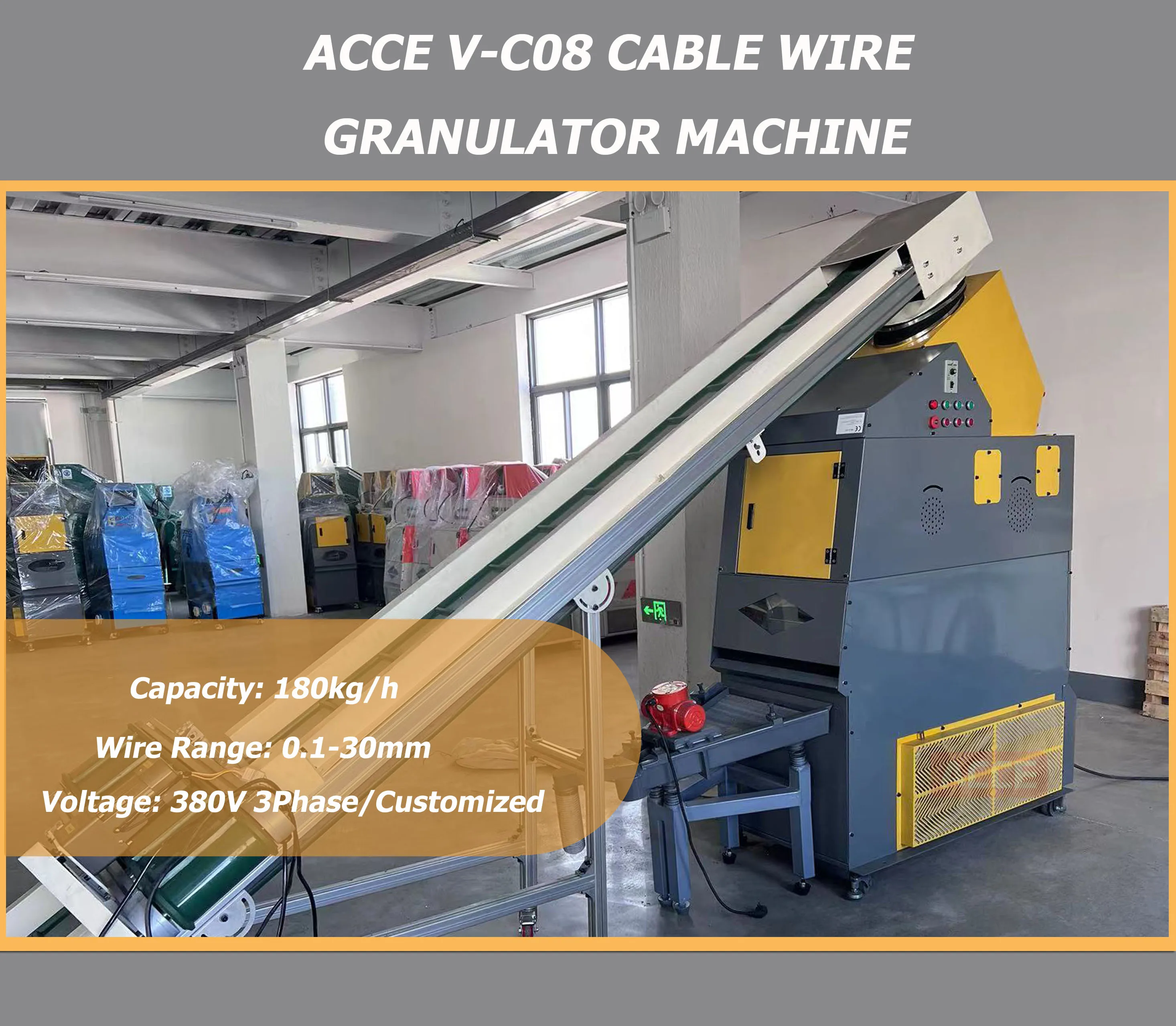 Industrial Copper Wires Granulator Machine Cable Crusher Equipment