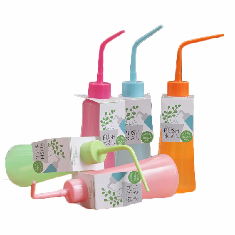 Оптовая продажа, круглая пластиковая бутылка для полива, поливочная емкость для суккулентных растений