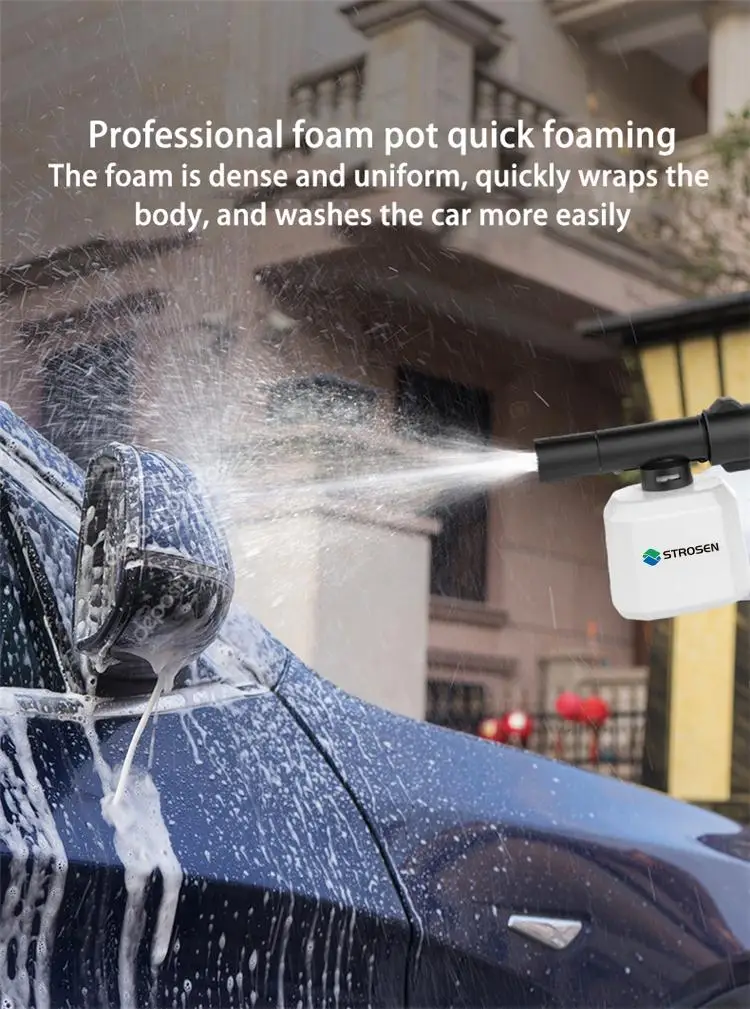 portable cordless high pressure car wash
