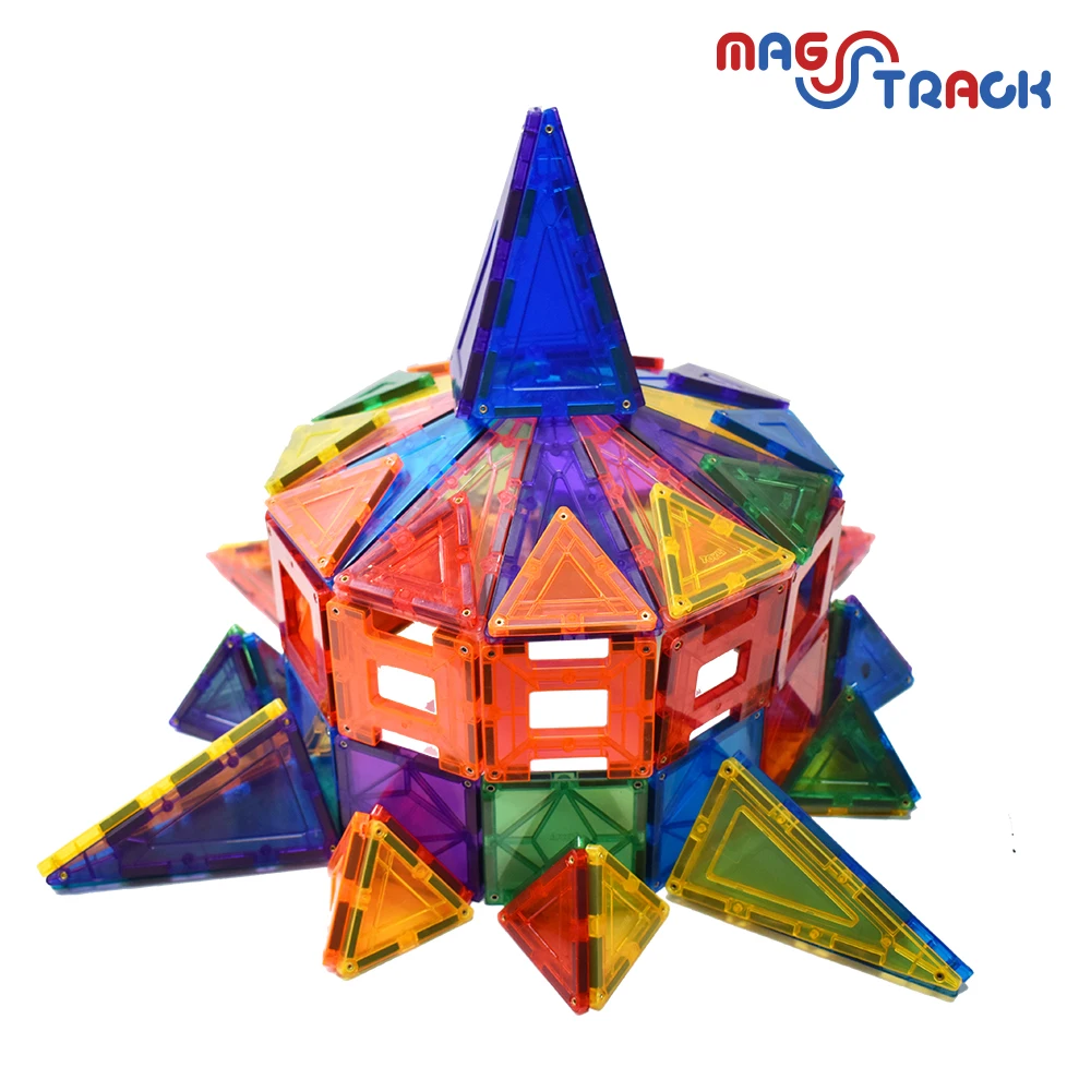 2025 New Playmags Magnetic Building Blocks for Kids ABS Material Type Toys Magnetic Blocks Building Tiles