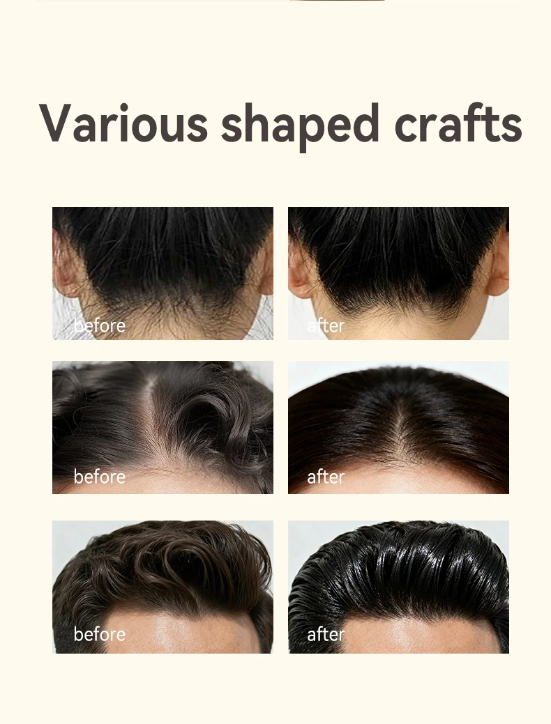 For OEM Organic Strong Hold Hypoallergenic Vegan Alcohol-Free Silicone-Free Hair Cream(pic3)