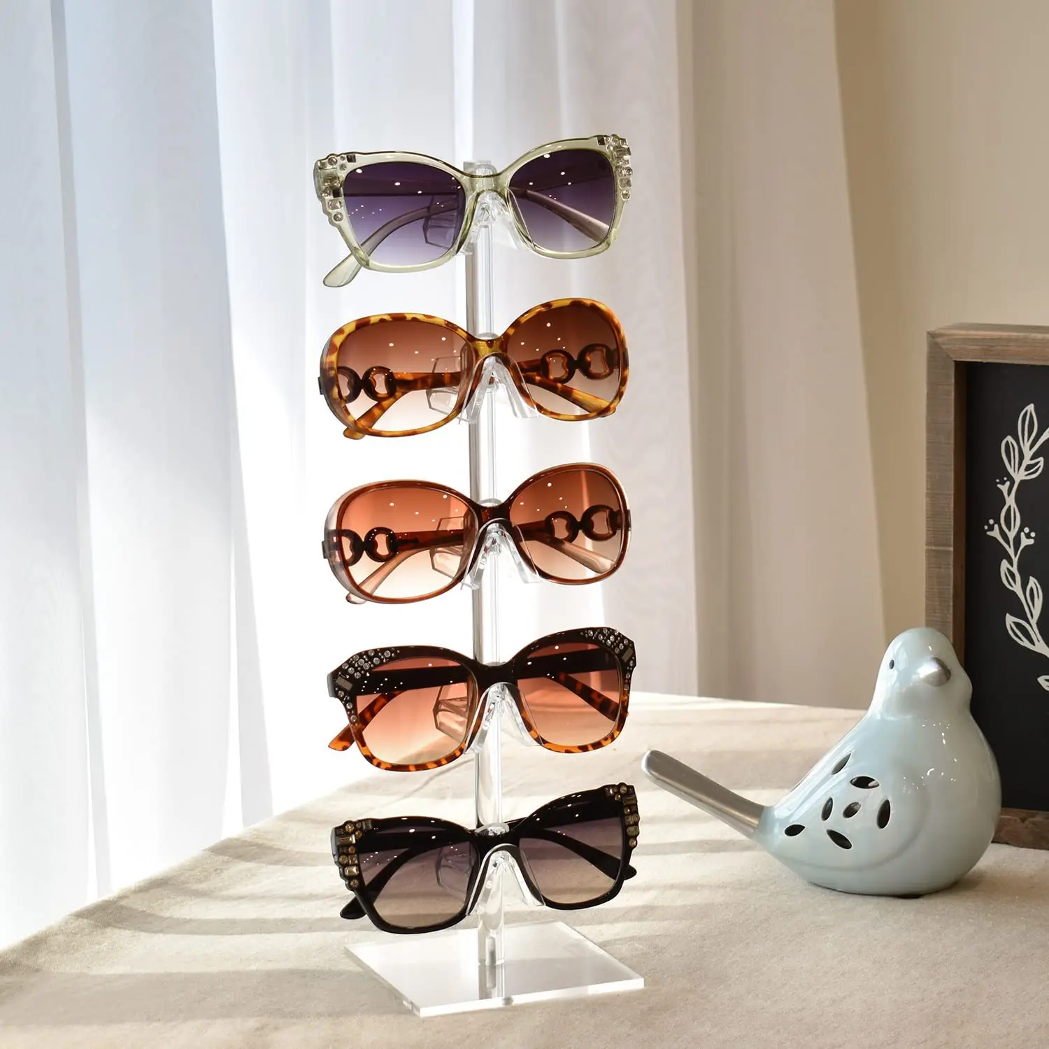 Acrylic Eyeglasses Frame Riser Display Stand Sunglasses Rack Sunglasses ...