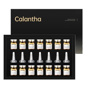 Calantha Organic Collagen Pro-Xylane for Serum Ampoule Set for Face Whitening Anti-Wrinkle Repair Lyophilized Powder Peptide