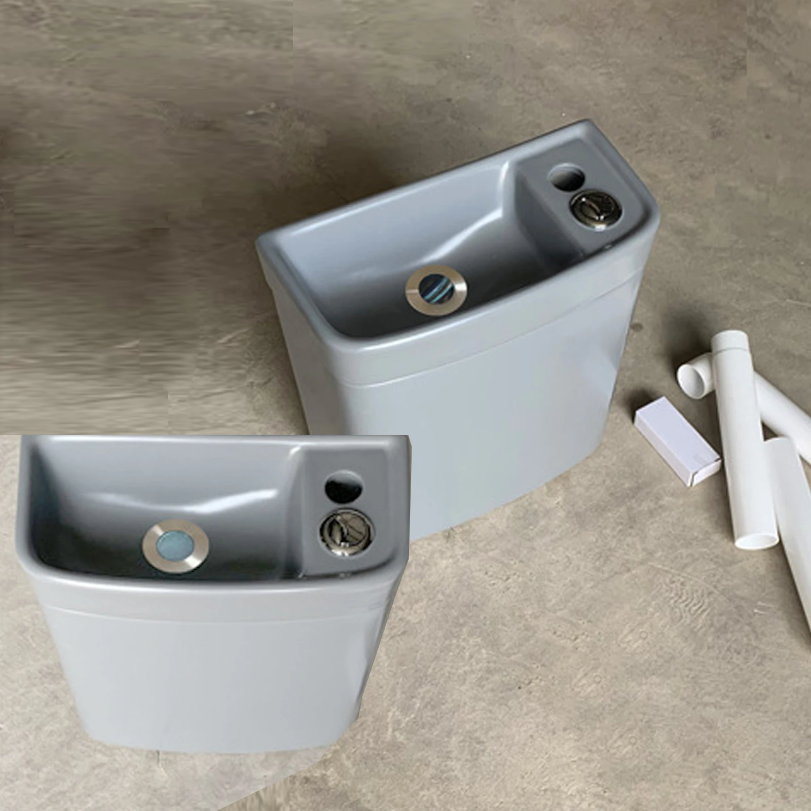 toilet and low cistern twice tank