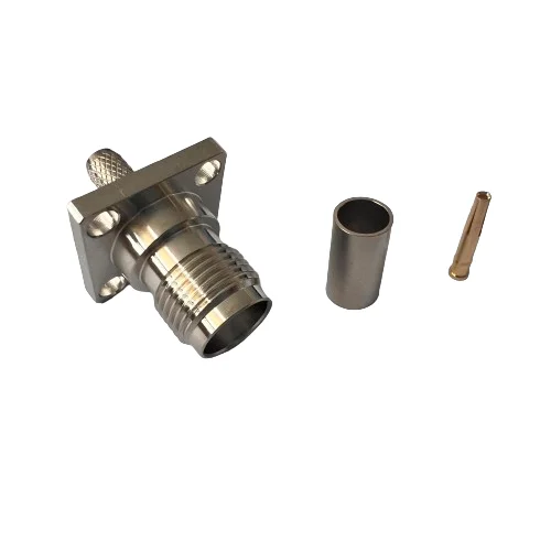 product top class tnc c kf3 coax connector female jack flange tnc connector for rg58 communication cable-3