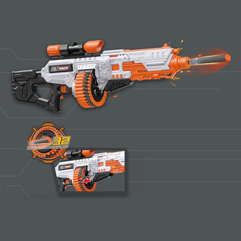 Пластиковый пистолет-пуля