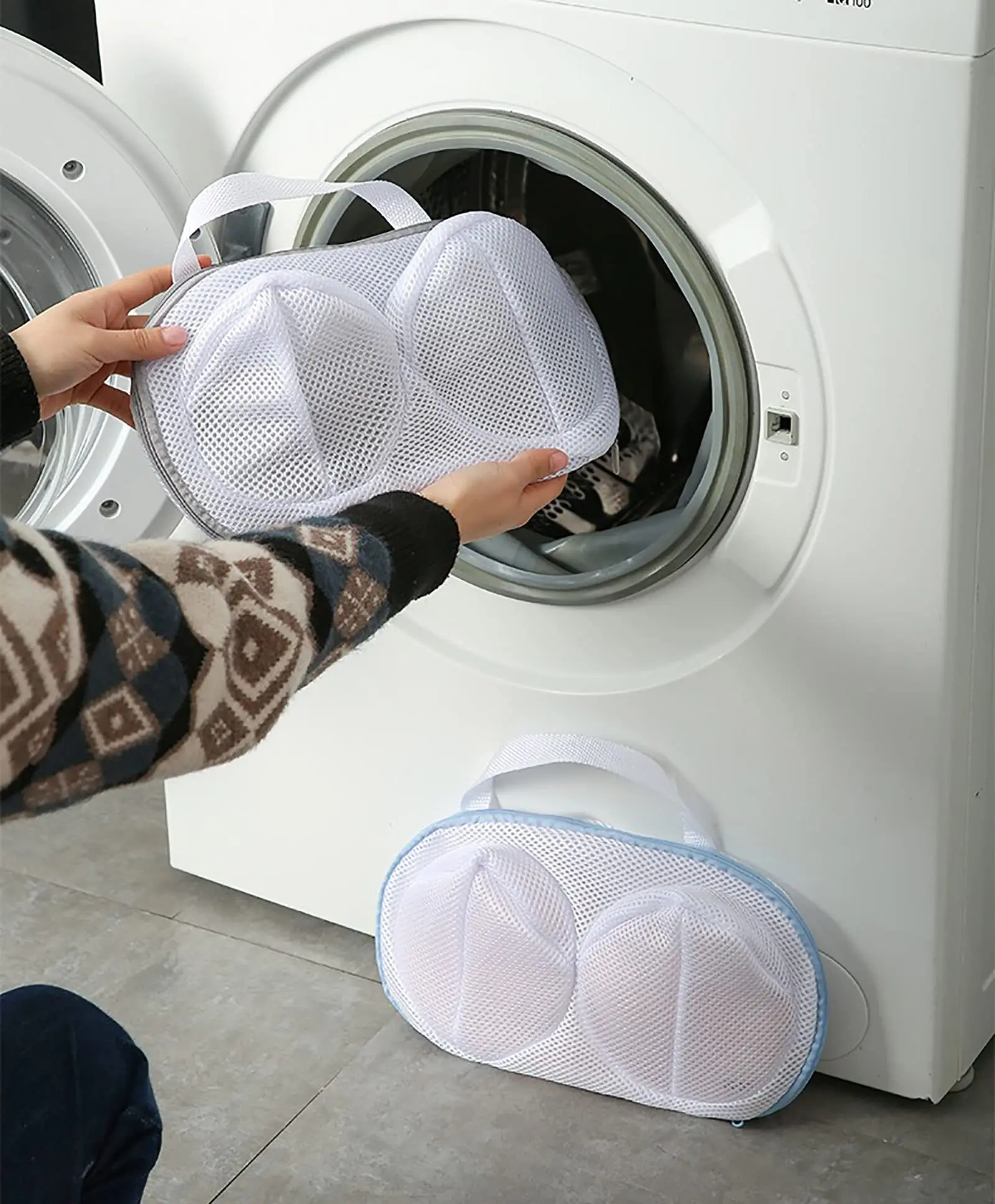 Bra Wash Bag Set Of 2 Mesh Laundry Washing Bags With Premium Zipper For