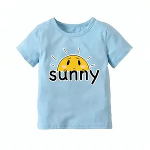 Best Sales Custom Printing T Shirt for Boys Children Soft Cotton Summer Short Sleeve Kids T-Shirts