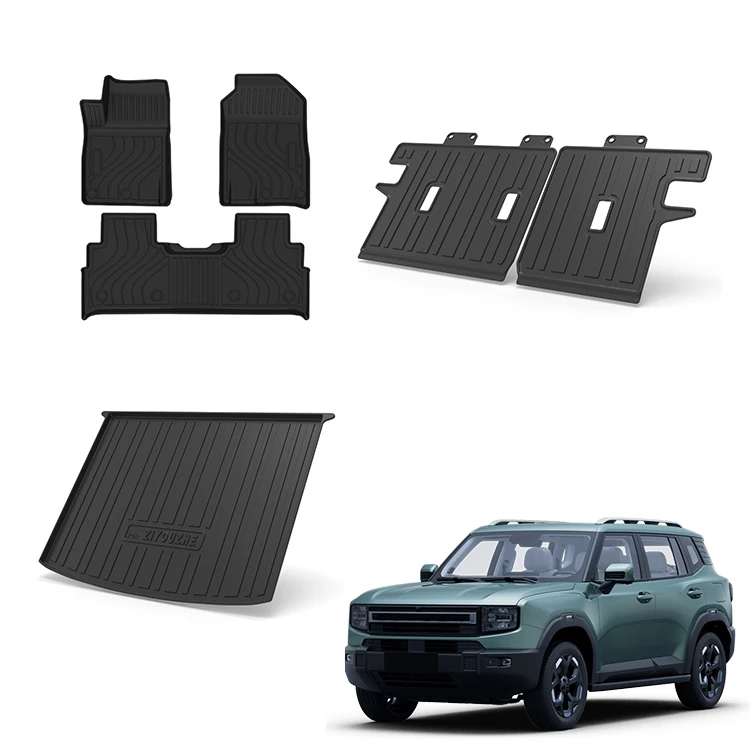 Car Mat Accessories for Jetour T1 Interior New Energy Off-road Vehicle TPE Rubber Waterproof Foot Pad Rear Trunk Mat