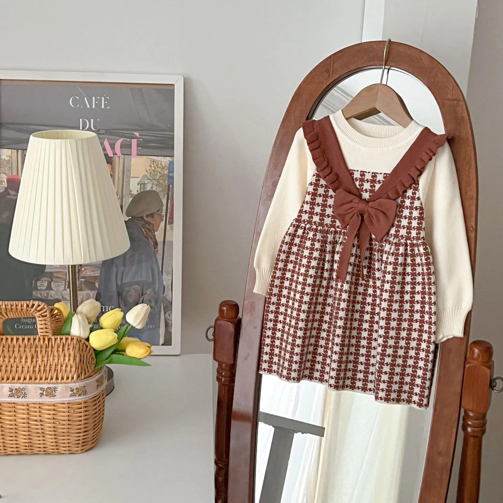 Cute Winter Picnic Dress For Girl Winter Toddler Girls Sweater