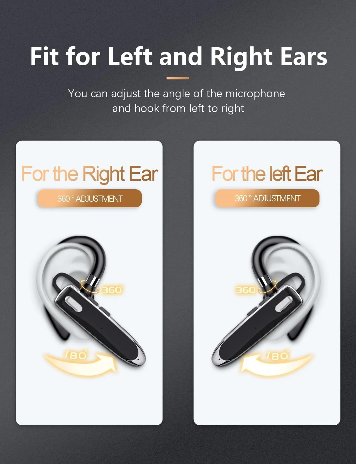 YYK-530 Waterproof Wireless Earbuds - 10-12 Hours Music Playtime
