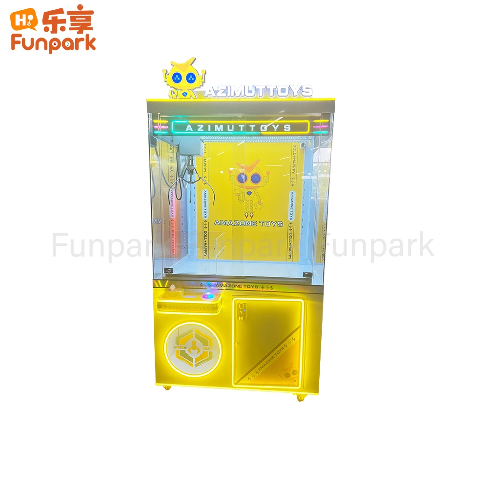 Funpark Hot Selling Coin-Operated Arcade Games Machine Fun Plush Toy Claw Crane Prize for Kids and Adults manufacture