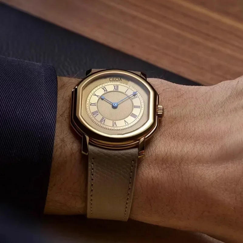 CILOA Gold Custom Men's Retro Watch - Waterproof Quartz