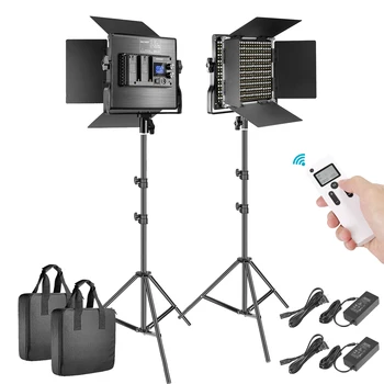 Neewer 2.4G 660 LED Video Light Photography Lighting, Dimmable LED Panel with LCD Screen, 2.4G Wireless Remote and Light Stand